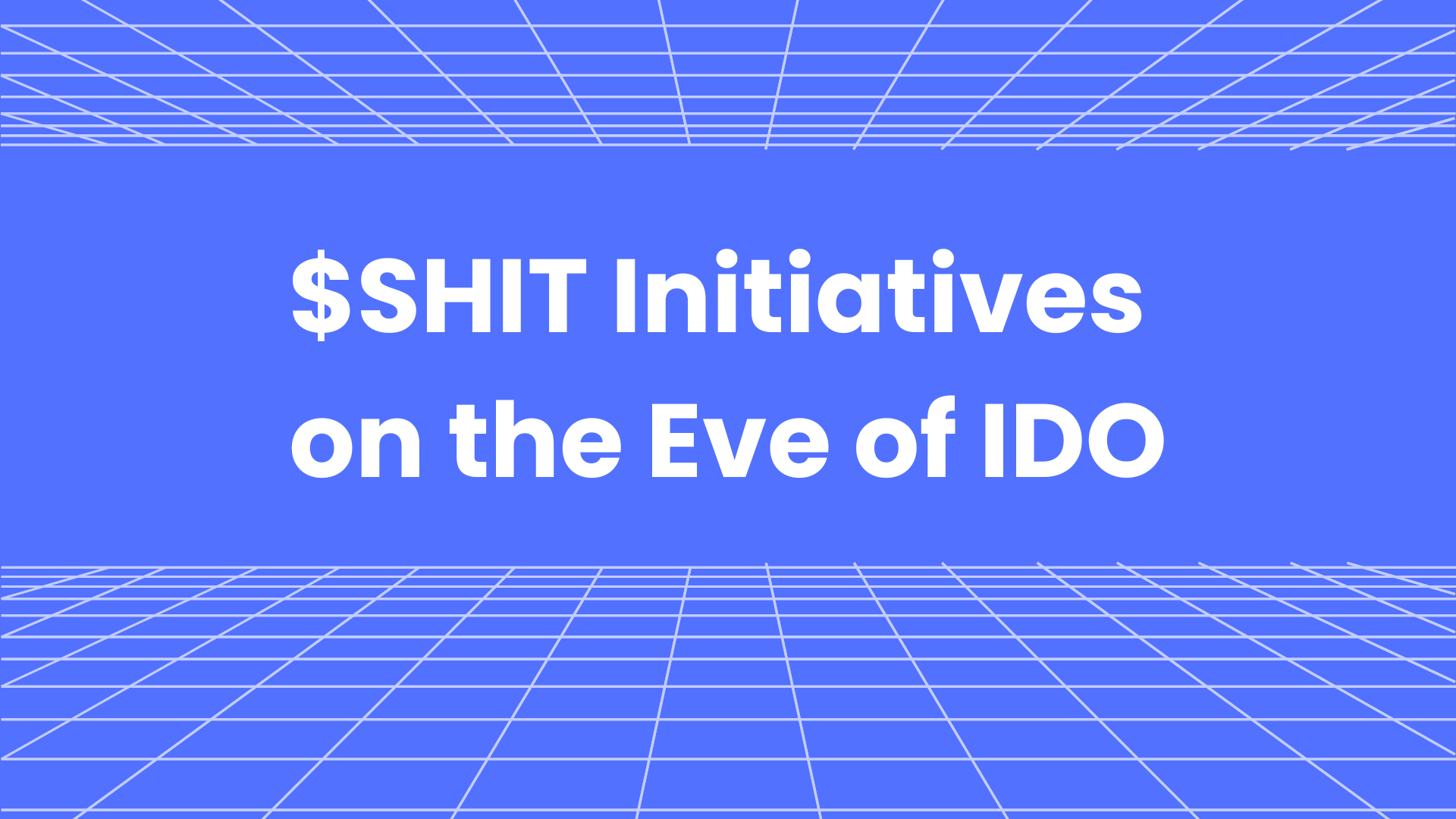 $SHIT Announces Groundbreaking Initiatives: A Literal Sewer and University on the Eve of IDO on Blooprint